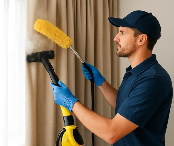 Trusted drapes cleaning technician Matty Curtain Cleaning glossodia-nsw QLD