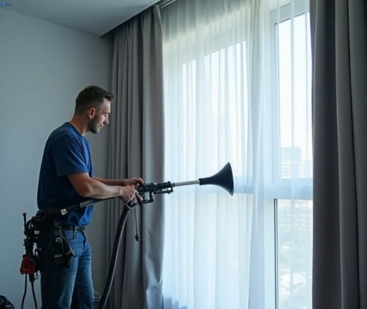Professional drapes cleaning process tools Matty Curtain Cleaning glossodia-nsw