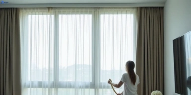 Delicate sheer drape cleaning glossodia-nsw Matty Curtain Cleaning