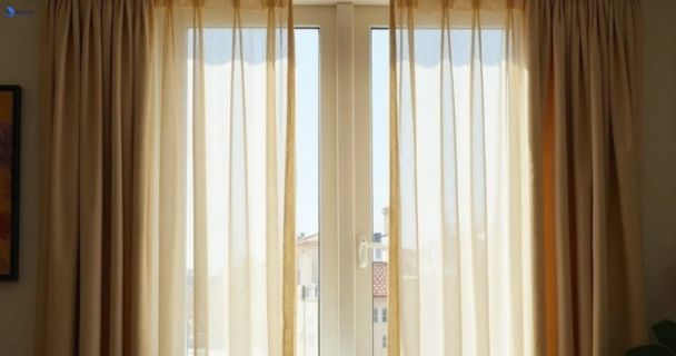 Dull dusty drapes in glossodia-nsw before professional cleaning